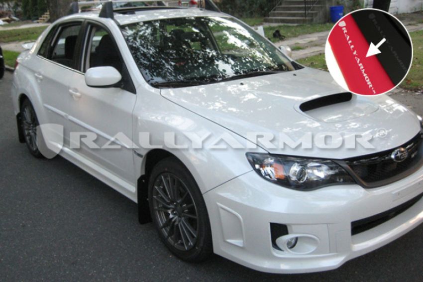 Rally Armor MF19-UR-RD/WH Red Mud Flap/White Logo