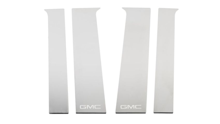 Putco 402671GM-2 2020 GMC Sierra HD - GMC Etching - Crew Cab / Double Cab (6pcs) SS Pillar Posts