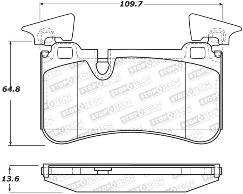 Stoptech 308.13730 Street Brake Pads - Front