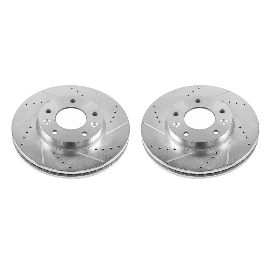 PowerStop JBR1549XPR PowerStop Evolution Performance Drilled, Slotted & Plated Brake Rotor Pair