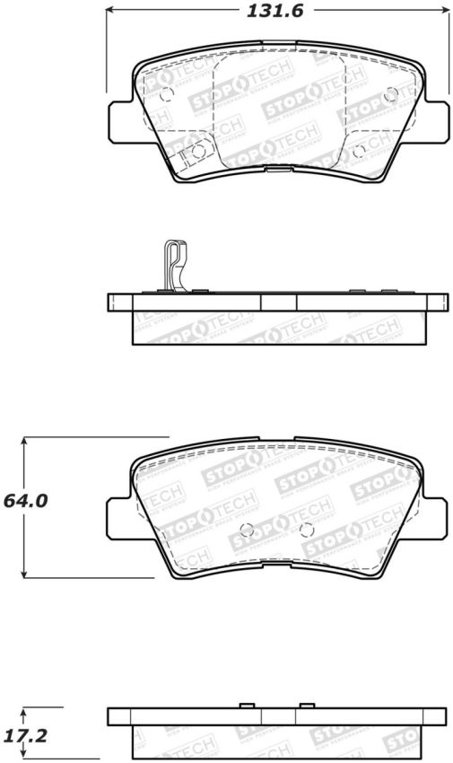Stoptech 308.14450 Street Brake Pads