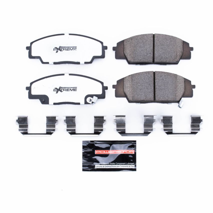 PowerStop Z26-829 PowerStop - Z26 Performance Carbon-Fiber Ceramic Brake Pads with Hardware Kit