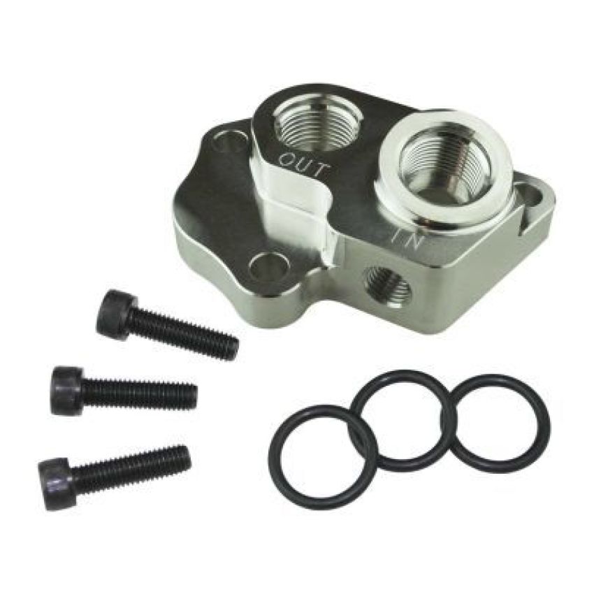 MOROSO MOR23689 Remote Oil Filter Adapt. 5.0 Coyote Gen 1/2/3