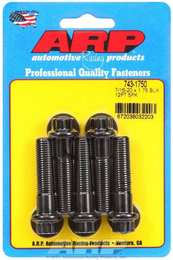 ARP ARP743-1750 Bolt Kit - 12pt. (5) 7/16-20 x 1.750