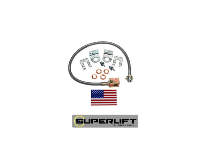 Superlift 91465 97-05 Jeep Wrangler TJ w/ 4-6in Lift Kit (Single) Bullet Proof Brake Hose