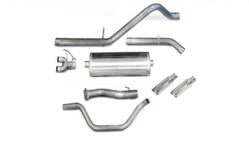 CORSA Performance 24199 Corsa 2007-2008  Chevrolet Silverado Crew Cab/Short Bed 1500 5.3L V8 Polished Sport Cat-Back Exhaust