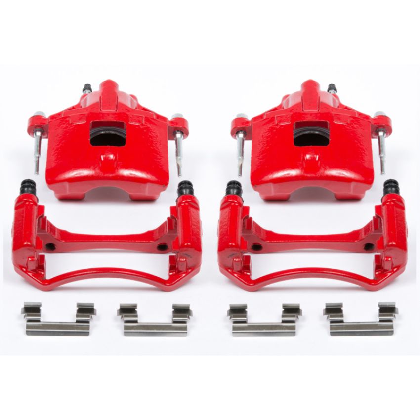 PowerStop S4638 Red Powder Coated Calipers