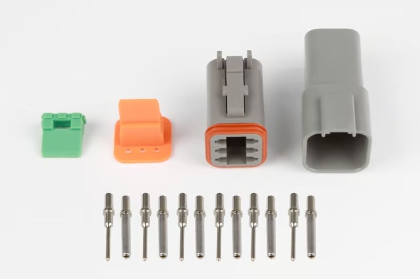 Haltech HT-031115 Matching Set of Deutsch DT-6 Connectors 13 Amp Plug & Pins