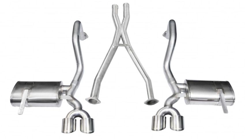 CORSA Performance 14962 Corsa 1997-2004 Chevrolet Corvette C5 Z06 5.7L V8 Polished Xtreme Cat-Back + XO Exhaust