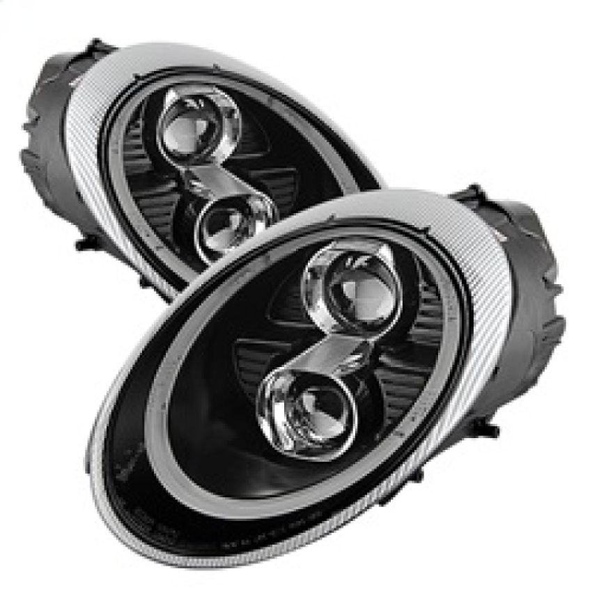 SPYDER 5080134 Projector Headlights - DRL LED - Black