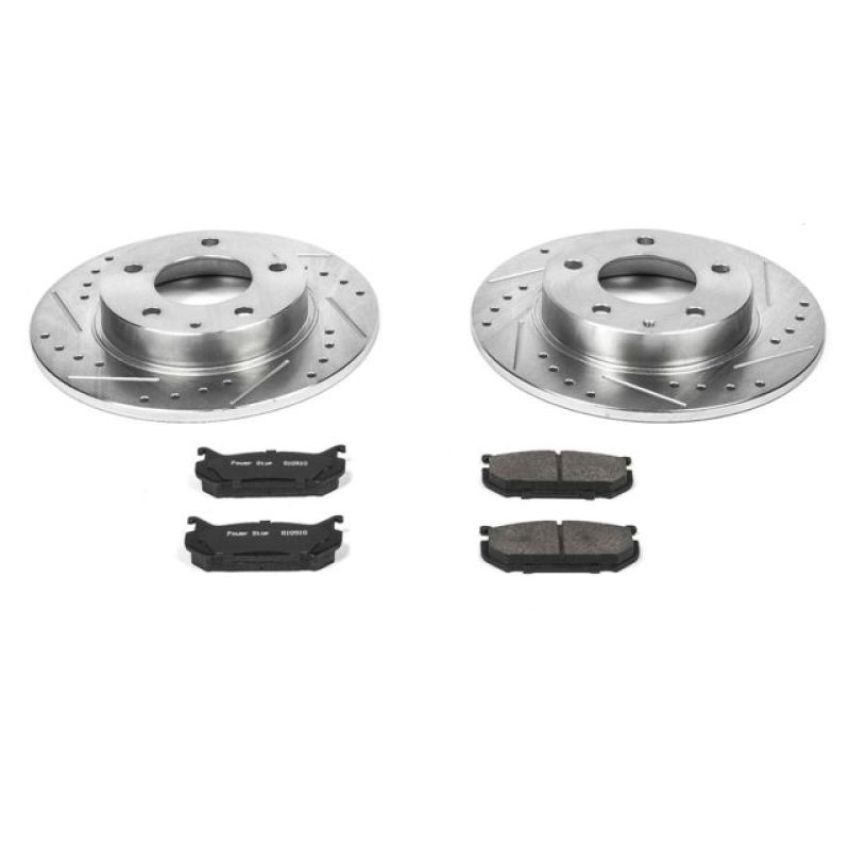 PowerStop K790 Z23 Daily Driver Carbon-Fiber Ceramic Brake Pad and Drilled & Slotted Rotor Kit