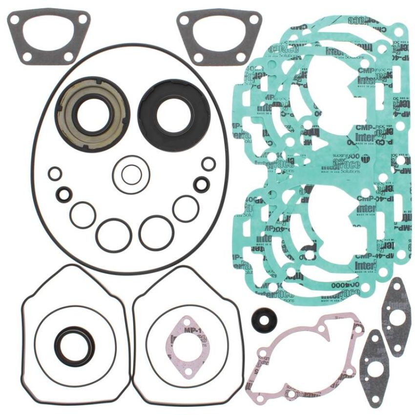 Vertex Pistons 711259 Vertex Gaskets 00-01 Ski-Doo Formula Deluxe 600 Complete Gasket Kit w/ Oil Seals
