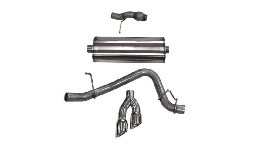 CORSA Performance 14859 Corsa 2015-2020 ack Exhaust Sport 3in Single Side Twin Polished 4in Tips 2015 Chevy Tahoe/GMCYukon