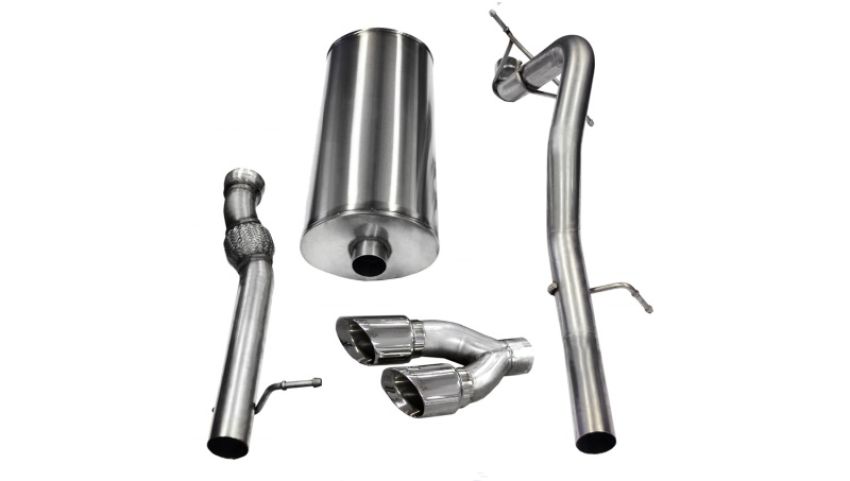 CORSA Performance 14882 Corsa 2011-2014 Cadillac Escalade ESV 6.2L V8 Polished Sport Cat-Back Exhaust