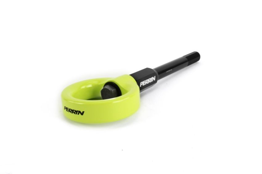 Perrin Performance PSP-BDY-230NY Perrin 02-07 Subaru WRX/STI Tow Hook Kit (Front) - Neon Yellow