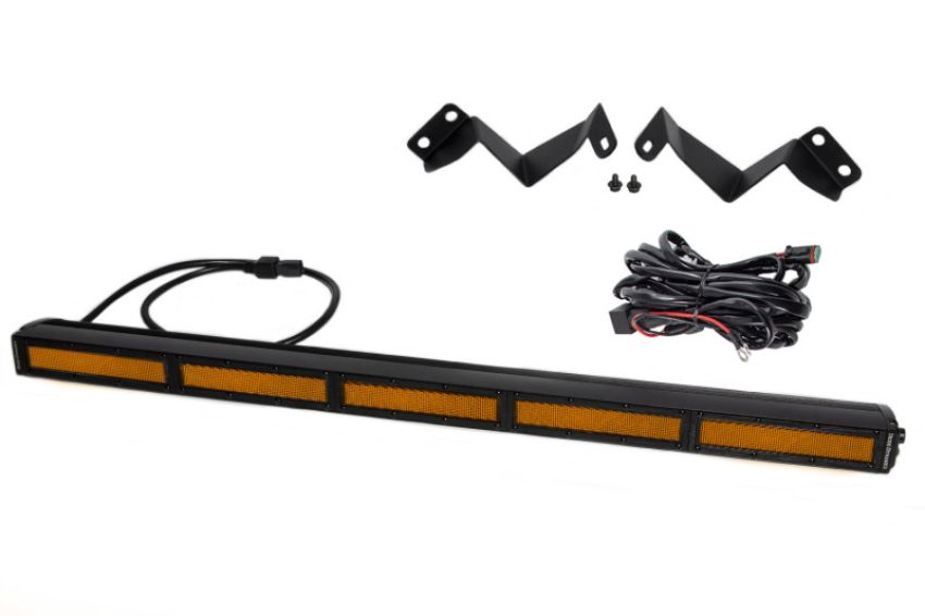 Diode Dynamics DD6074 16-21 Toyota Tacoma SS30 Stealth Lightbar Kit - Amber Flood