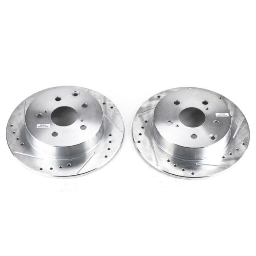 PowerStop JBR1363XPR PowerStop Evolution Performance Drilled, Slotted & Plated Brake Rotor Pair