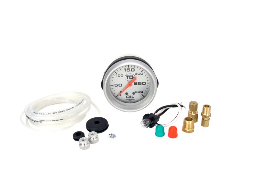 TCI TCI801101 Pressure Gauge 2-5/8 Transmission Silver Face