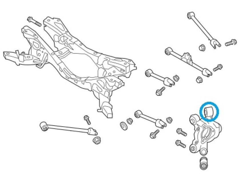 Superpro SPF5551K 16-24 Mazda MX-5 Miata ND Rear Toe Control Arm Outer Bush Kit