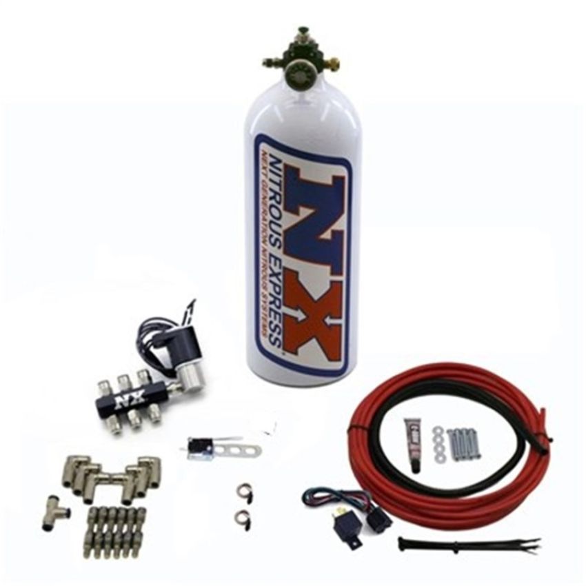 Nitrous Express 15136 PUMPLESS DIRECT PORT WATER METHANOL, 6 CYLINDER