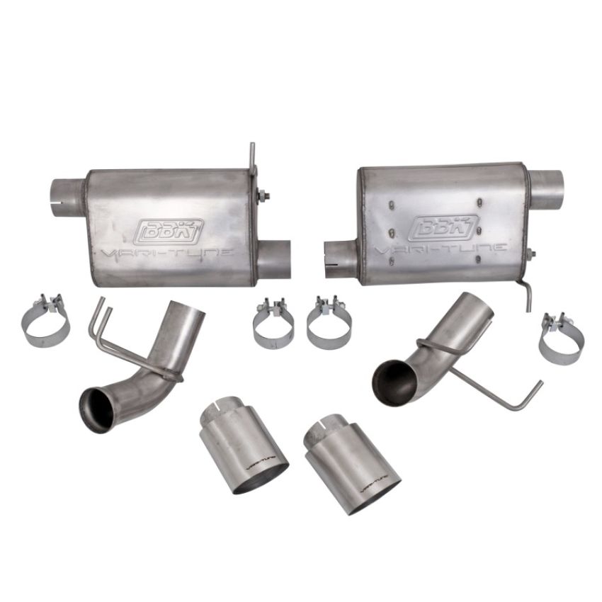BBK PERFORMANCE BBK41015 Varitune Axle-Back Exh. System 11-14 Mustang GT