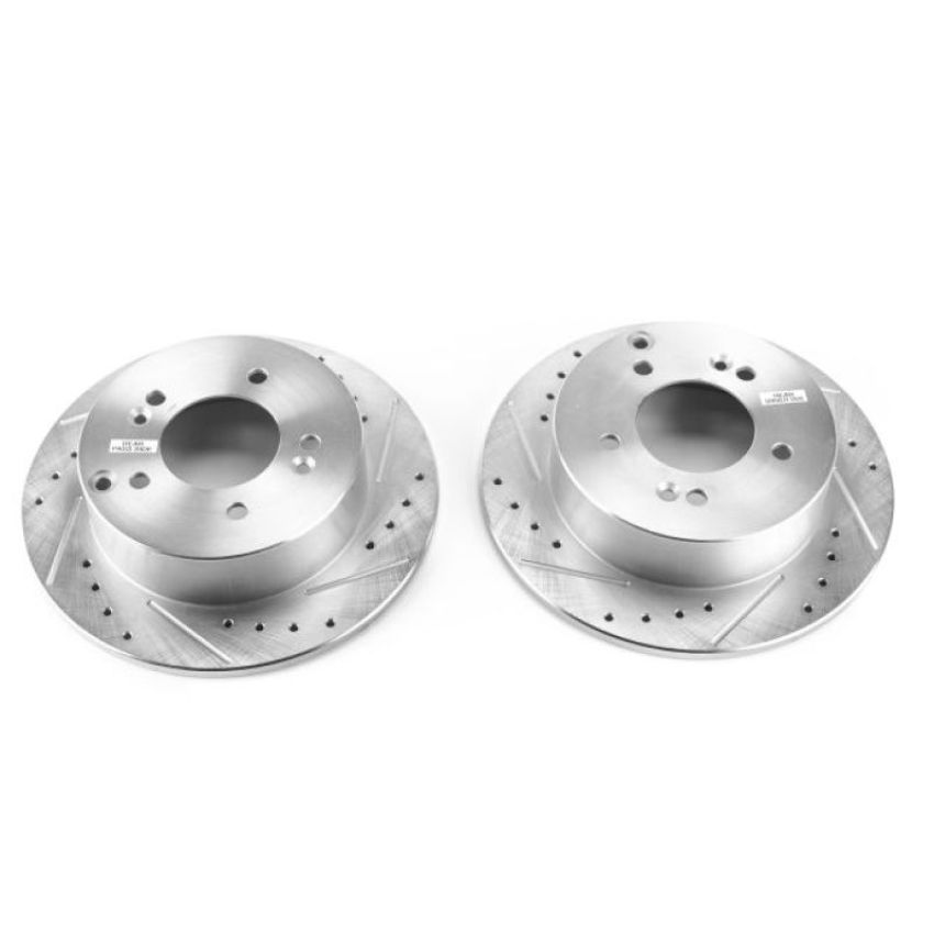 PowerStop JBR1380XPR PowerStop Evolution Performance Drilled, Slotted & Plated Brake Rotor Pair