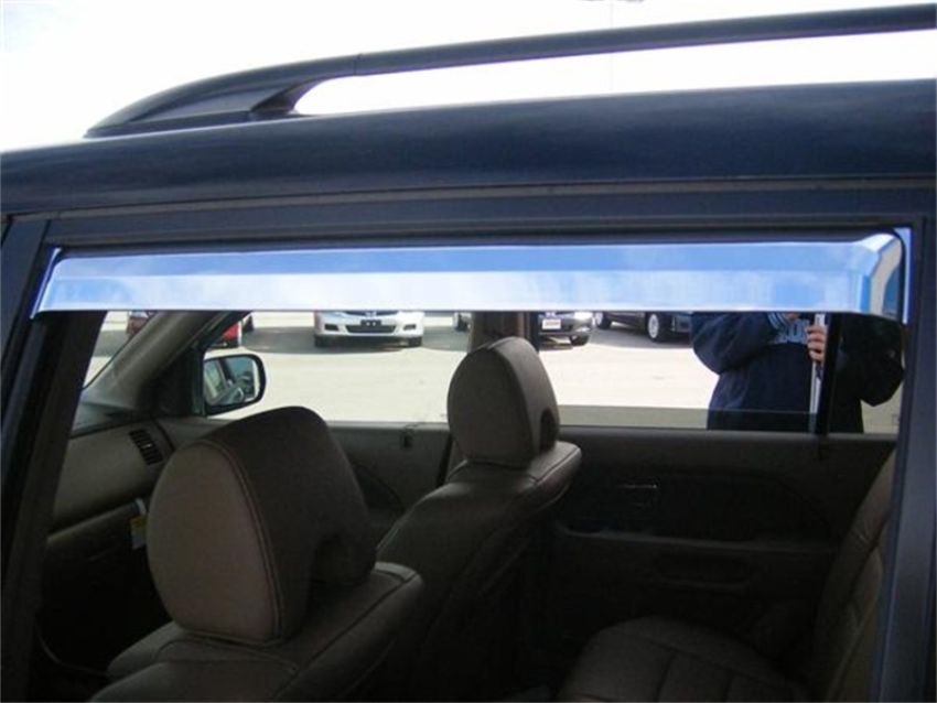 Putco 480402 03-08 Honda Pilot (Set of 4) Element Chrome Window Visors