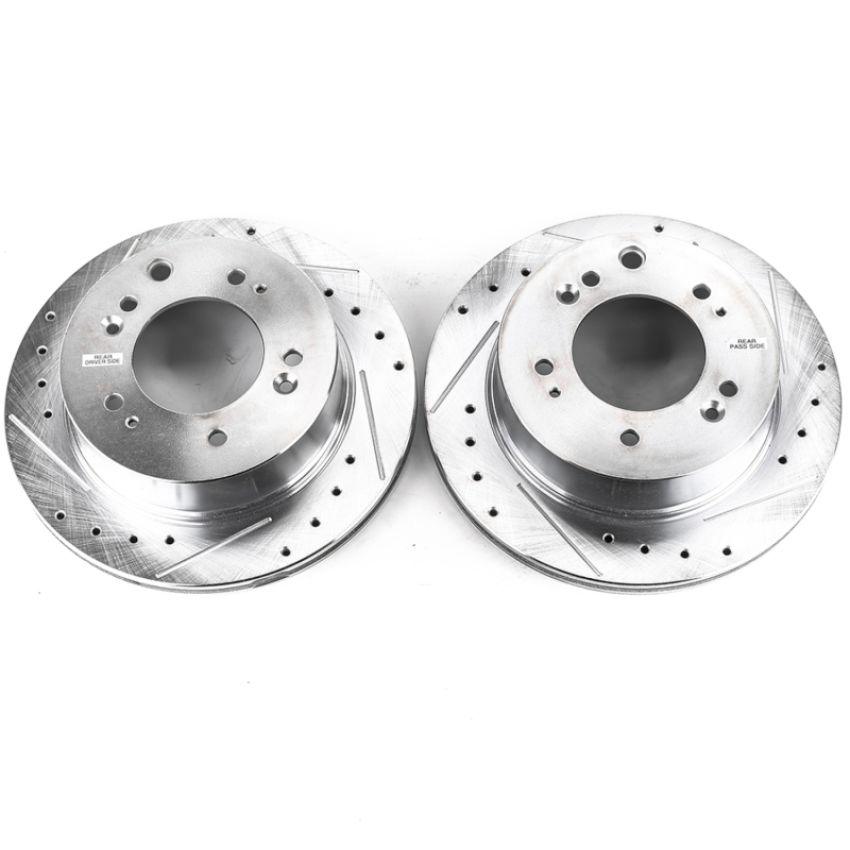 PowerStop JBR1519XPR PowerStop Evolution Performance Drilled, Slotted & Plated Brake Rotor Pair