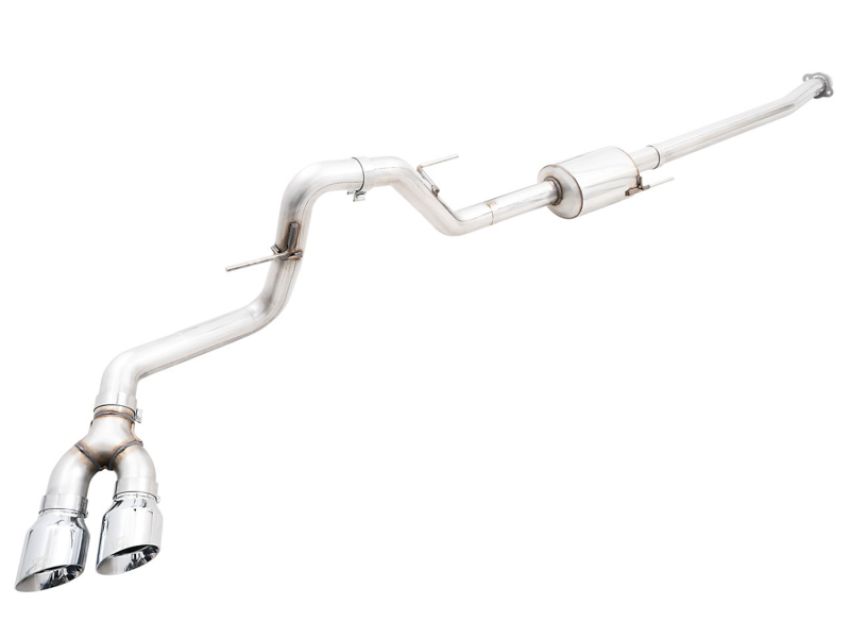 AWE Tuning 3015-22067 AWE 0FG 21+ Ford F150 Dual Side Exit Cat-Back Exhaust- 4.5in Chrome Silver Tips