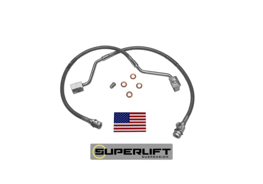 Superlift 91310 90-96 Ford F-150/Bronco w/ 4-6in Lift Kit (Pair) Bullet Proof Brake Hoses