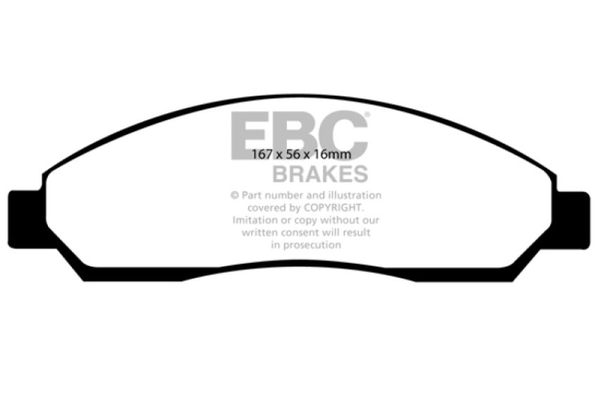 EBC Brakes DP41705R Yellowstuff Street And Track Brake Pads