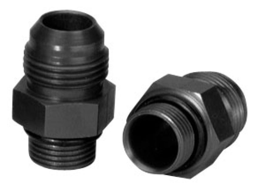 Moroso 22606 Dry Sump/External Oil Pump Fitting -10An to -12An w/O-Ring - Aluminum - 2 Pack