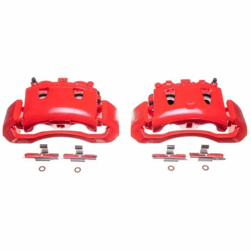 PowerStop S4744 Red Powder Coated Calipers