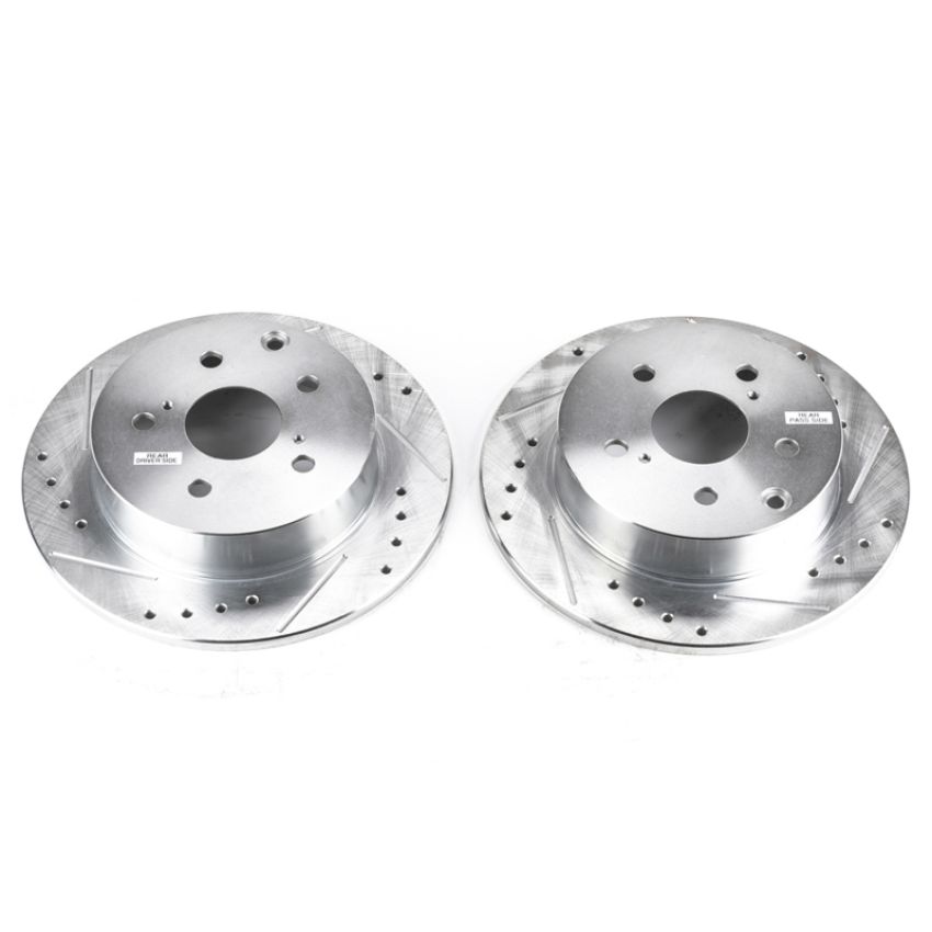PowerStop JBR1363XPR PowerStop Evolution Performance Drilled, Slotted & Plated Brake Rotor Pair