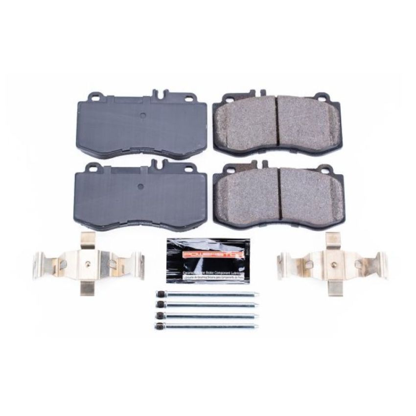 PowerStop Z23-1420 PowerStop - Z23 Daily Driver Carbon-Fiber Ceramic Brake Pads with Hardware Kit