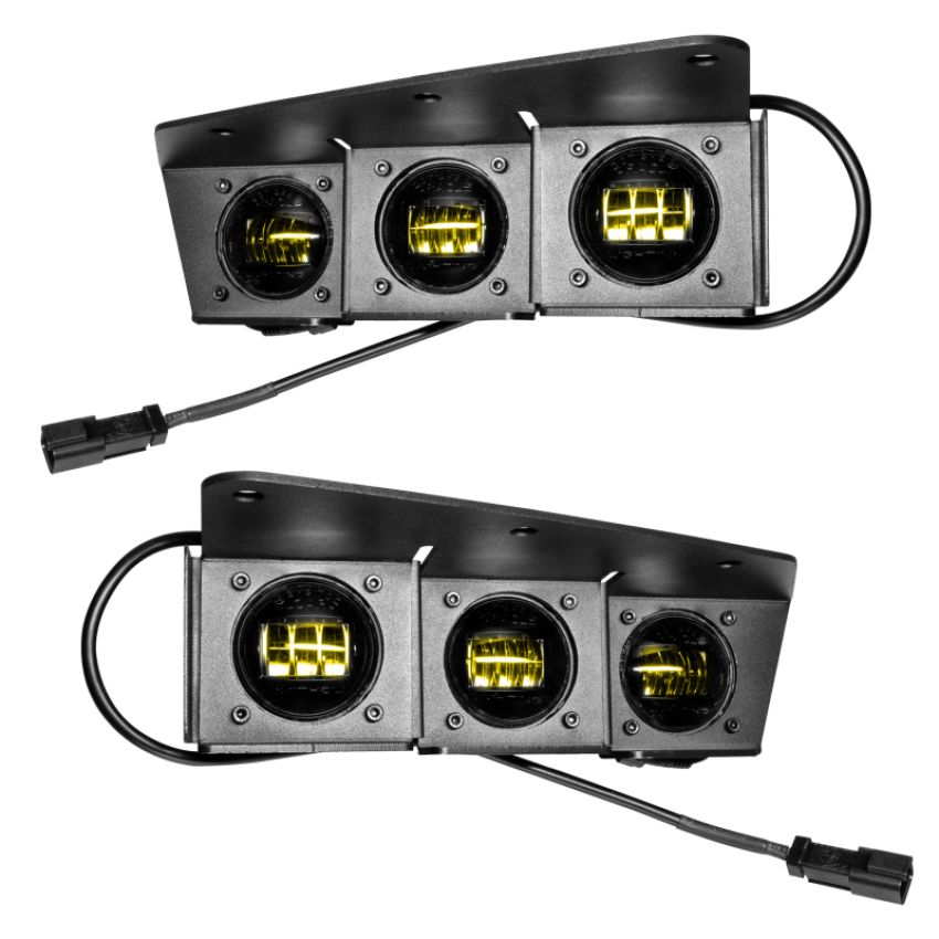 Oracle Lighting 5890-006 ORACLE Lighting 2021-2024 Ford Bronco Triple LED Fog Light Kit for Steel Bumper
