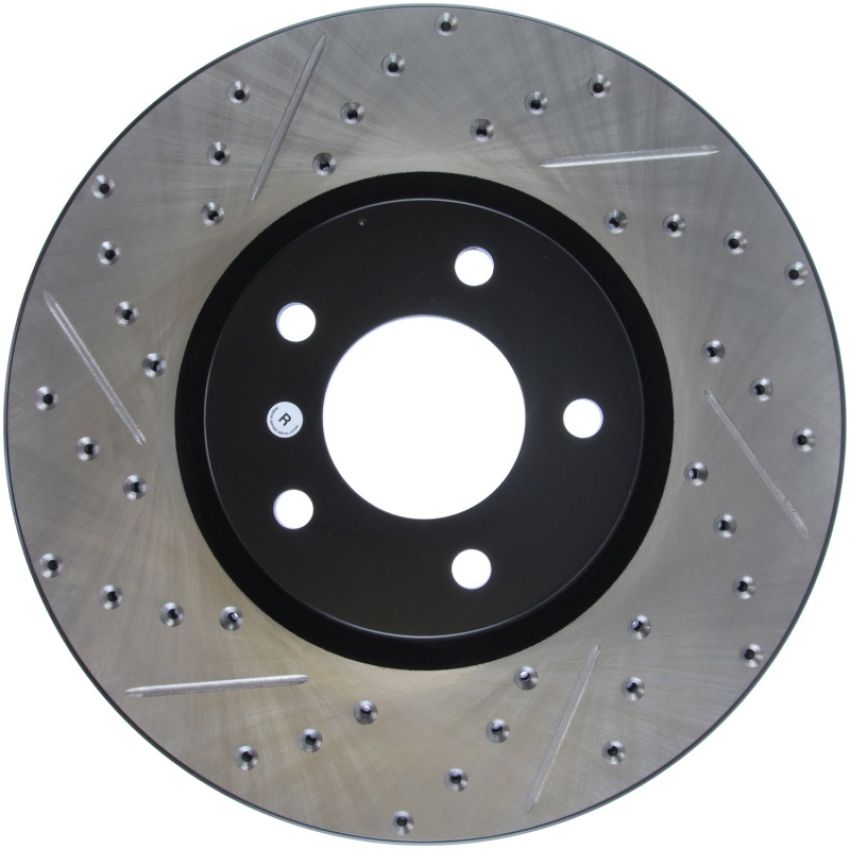 Stoptech 127.45078R 07-09 Mazda 3 Right Front Slotted & Drilled Rotors