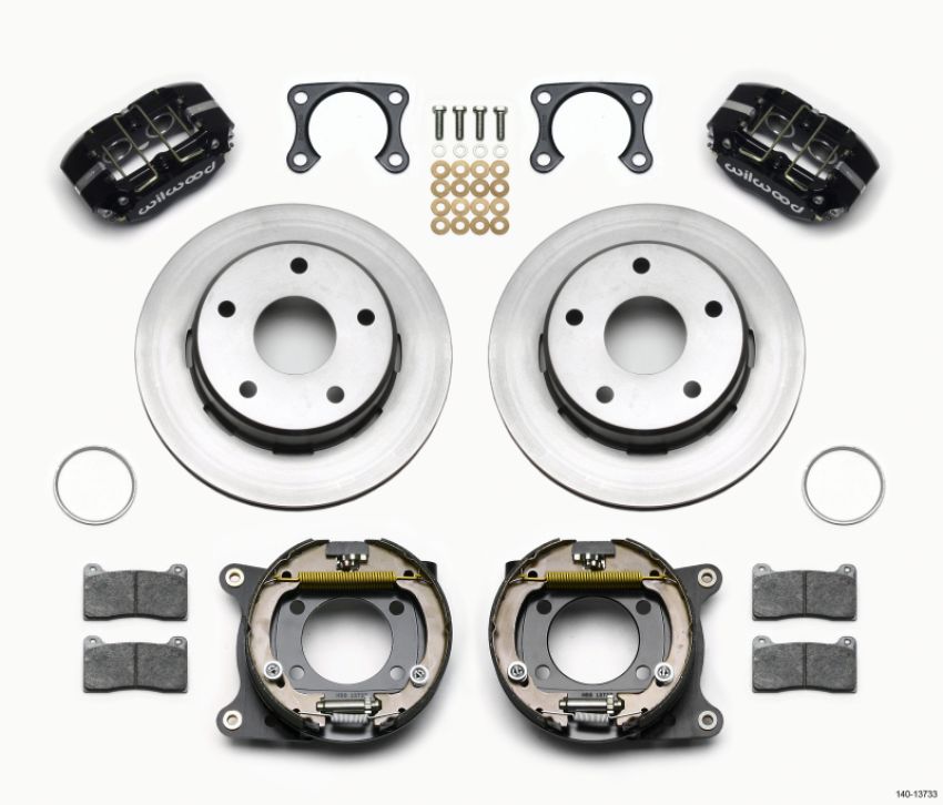 Wilwood 140-13733 Dynapro Lug Mount P/S Park Brake Kit Big Ford 2.00in Off Bronco 5 x 5.50