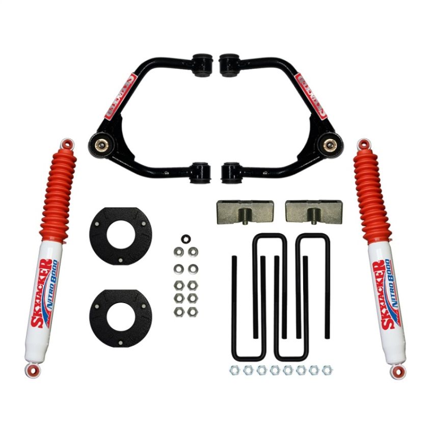 Skyjacker C19350PN Suspension 3.5in Lift Kit Rear Nitro 8000 Shocks 19-21 GMC Sierra 1500(Crew Cab Short Bed)