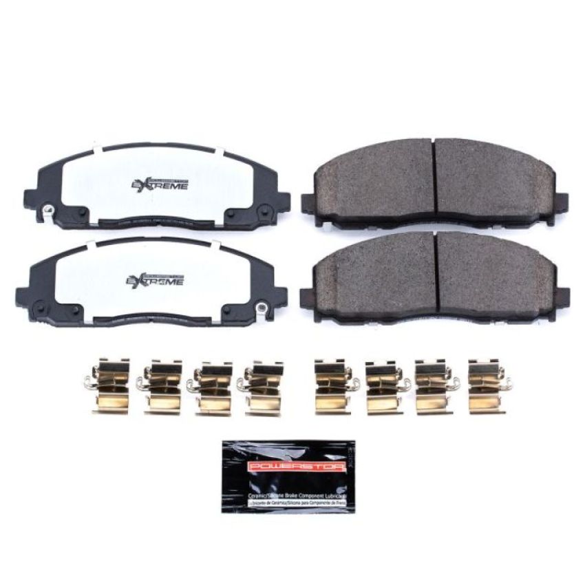 PowerStop Z36-1589 PowerStop - Z36 Truck and SUV Carbon-Fiber Ceramic Brake Pads with Hardware Kit