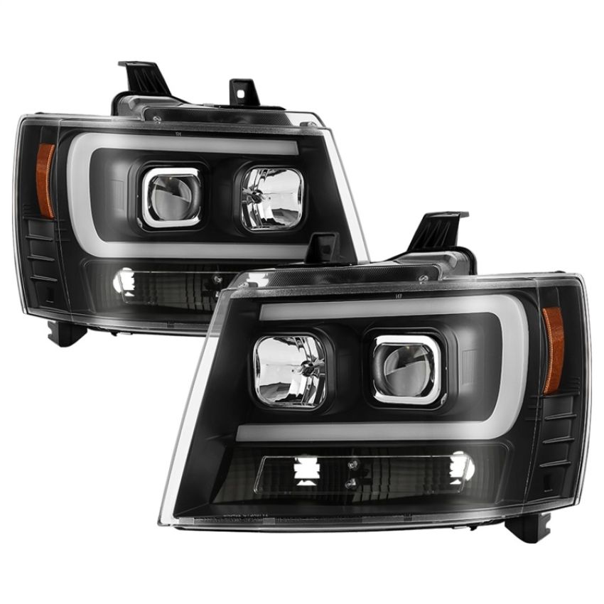 SPYDER 5085986 Projector Headlights - Version 2 - Light Bar DRL - Black