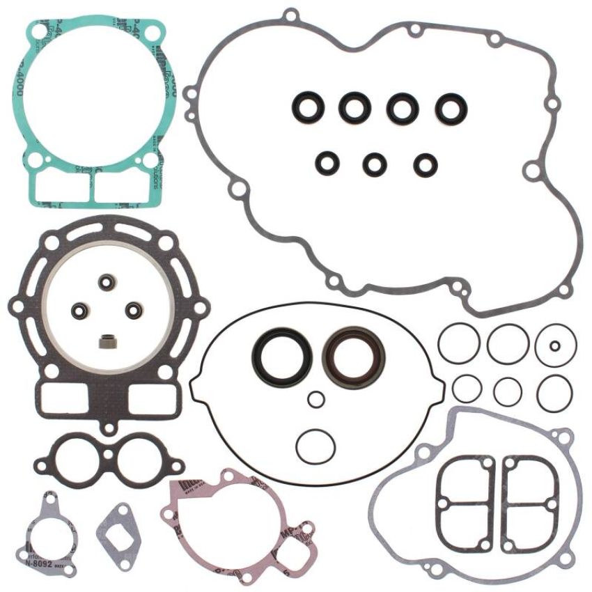 Vertex Pistons 811930 Vertex Gaskets 08-09 KTM XC 450 ATV Complete Gasket Kit w/ Oil Seals