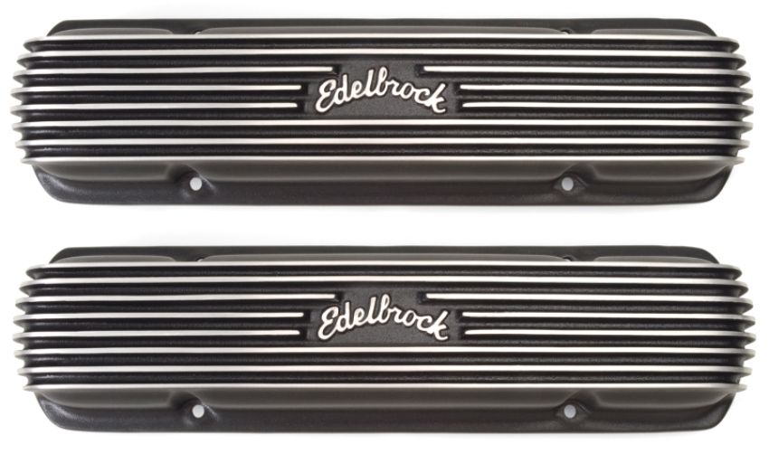 EDELBROCK EDE41303 Pontiac Classic Series V/C's - Black Finish