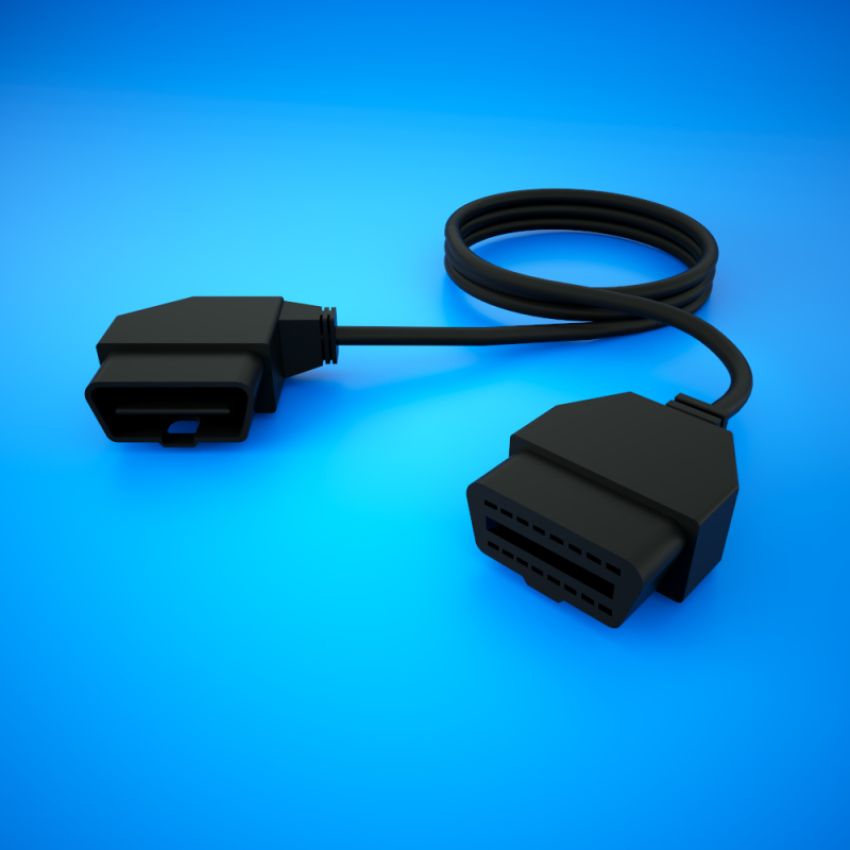 HP Tuners H-002-03 5' Right Angle OBDII Extension Cable for OBDII interfaces