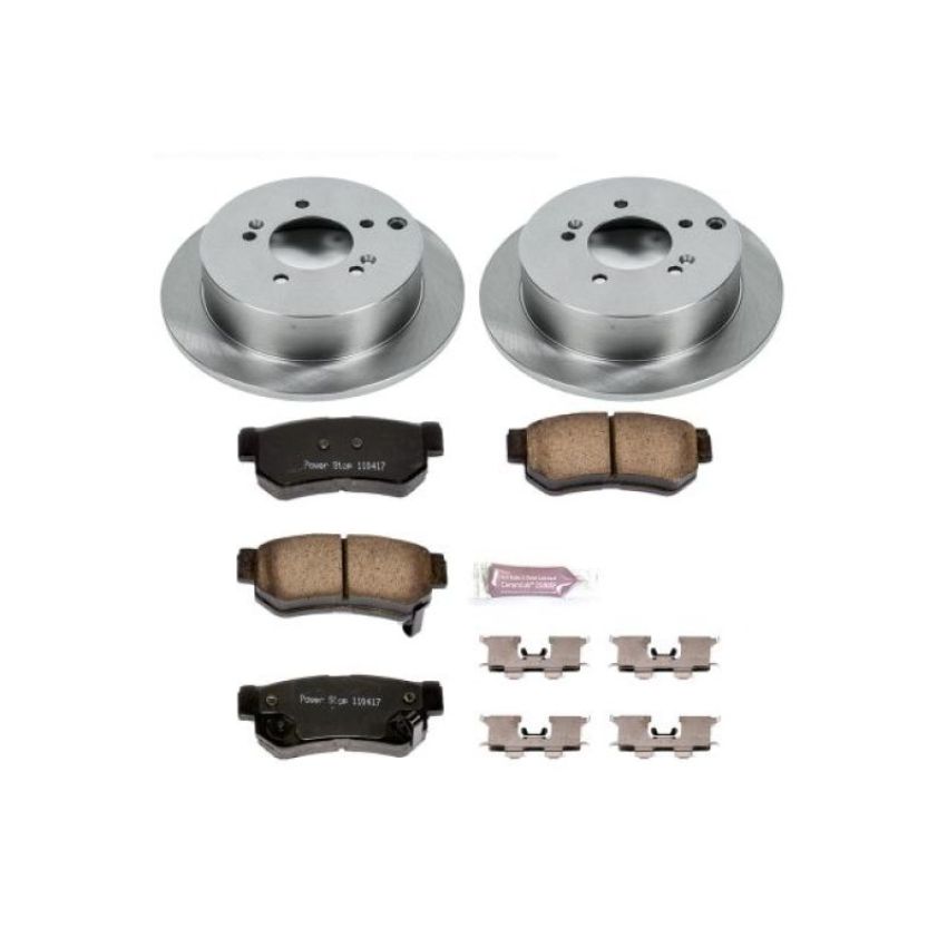 PowerStop KOE5213 OE Stock Replacement Low-Dust Ceramic Brake Pad and Rotor Kit
