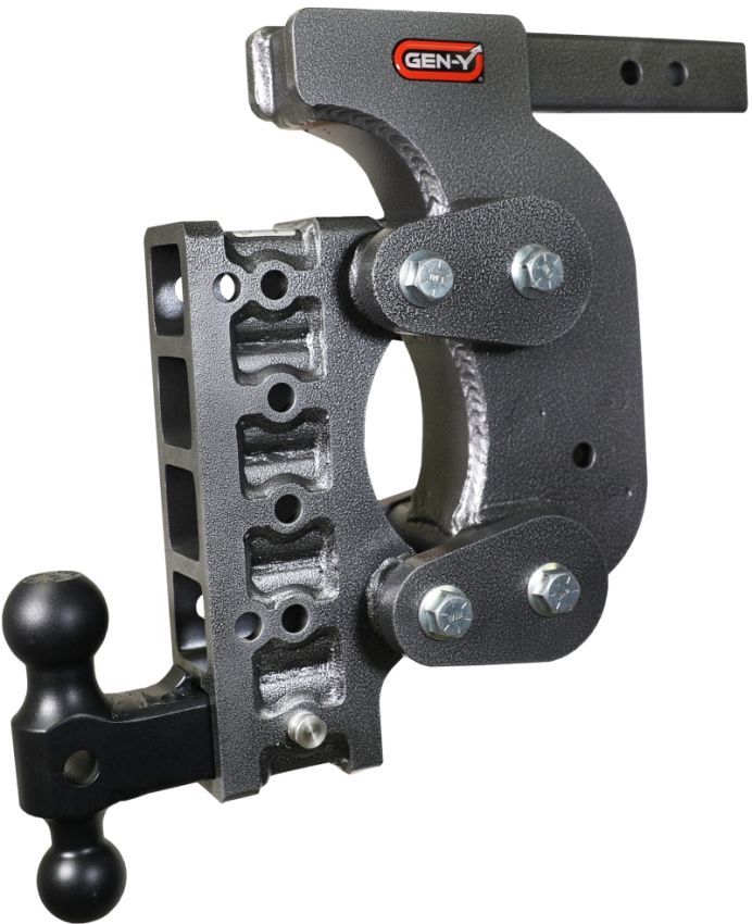GEN-Y Hitch GH-1415 Gen-Y The Boss Torsion-Flex 2in Shank 15in Drop 16K Hitch w/GH-051 Dual-Ball/Stabilizer Kit