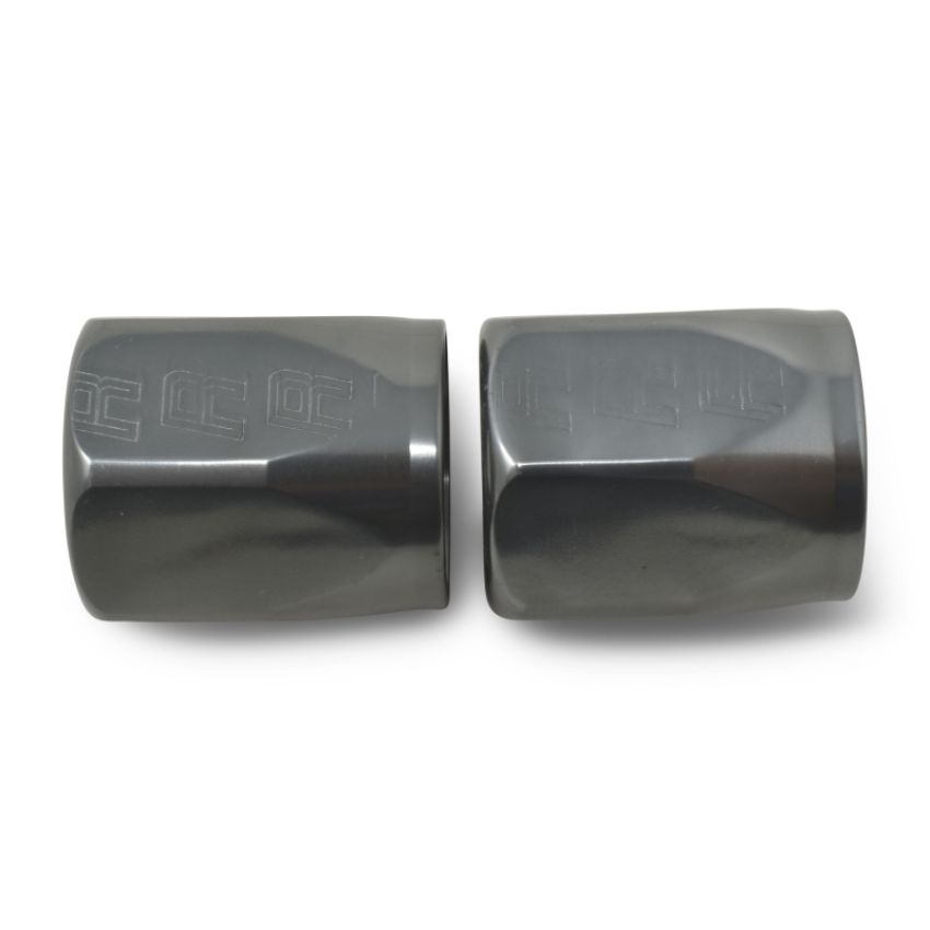Russell 615541 Hose End Socket -10 AN Polished & Gray Anodized (2 Pack)