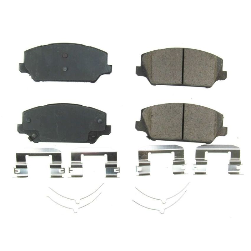 PowerStop 17-2049 PowerStop - Z17 Low-Dust Ceramic Brake Pads with Hardware