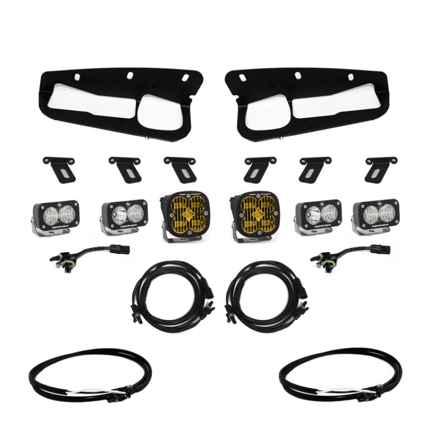 Baja Designs 447762UP Squadron SAE/Dual S2 Sport Steel Bumper Fog Pocket Light Kit