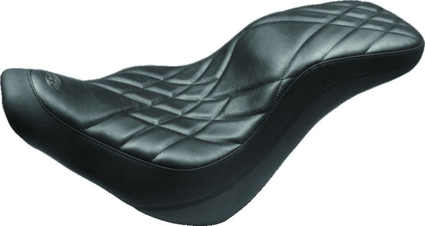 Mustang Motorcycle 79335 Mustang 18-21 Harley Fat Bob Standard Touring Recessed Passenger Seat - Black